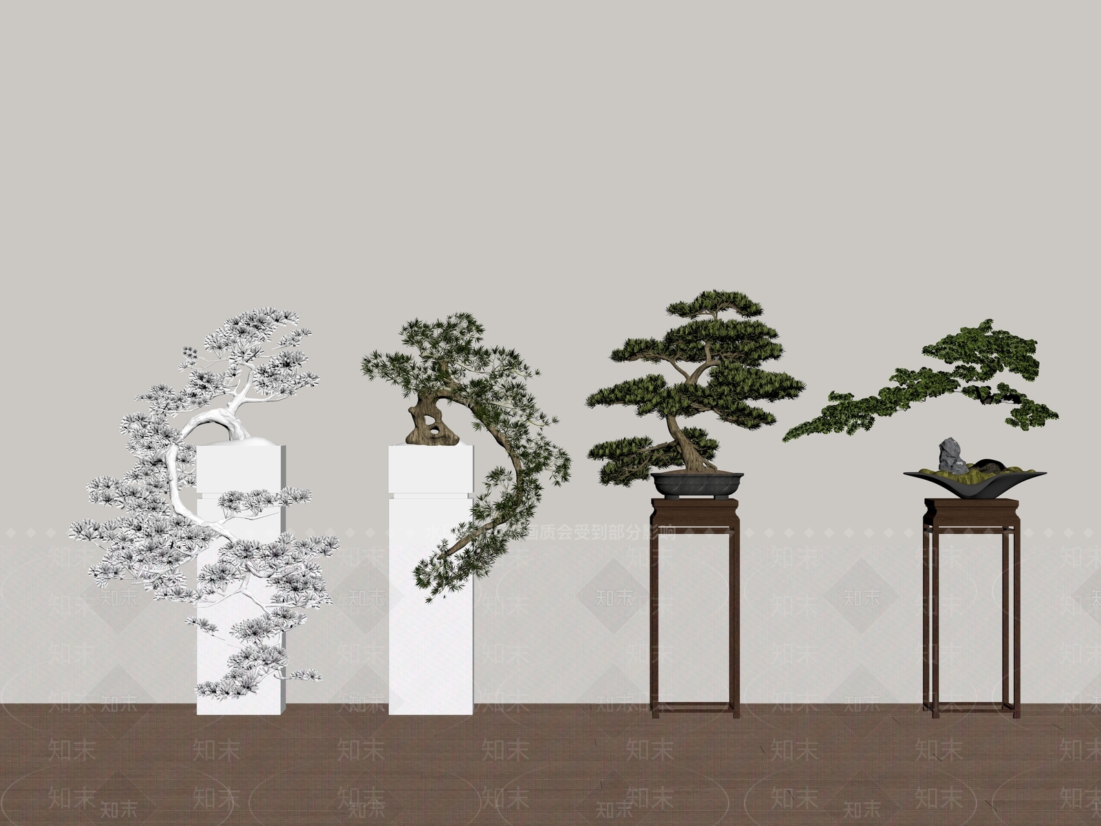 盆栽SU模型下载【ID:1187707039】