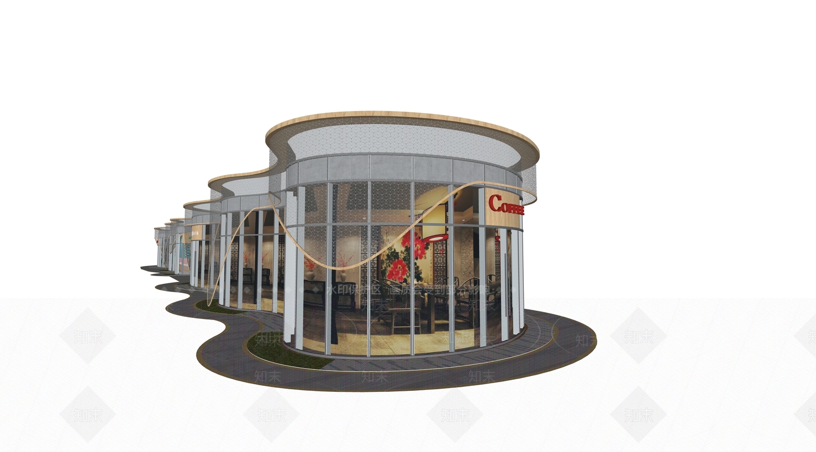 现代其他商业建筑SU模型下载【ID:1187707449】