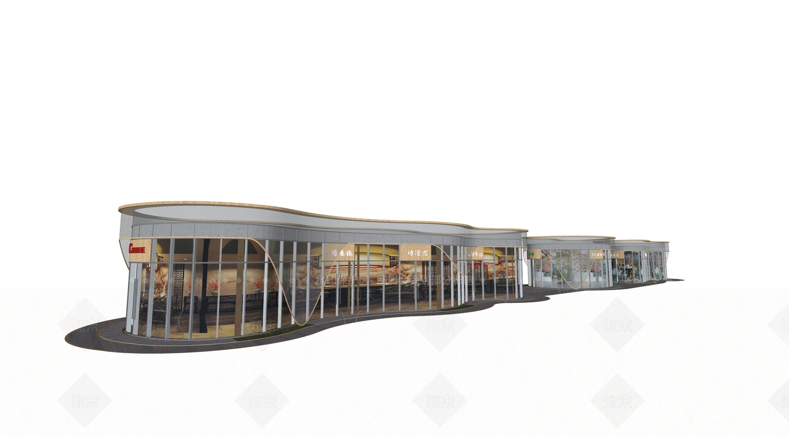 现代其他商业建筑SU模型下载【ID:1187707449】