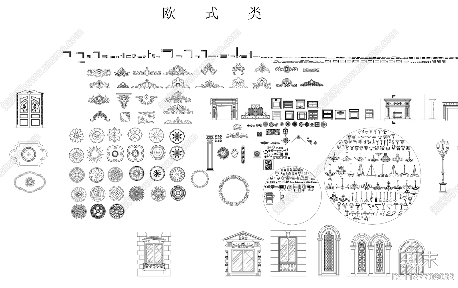 欧式其他图库施工图下载【ID:1187709033】