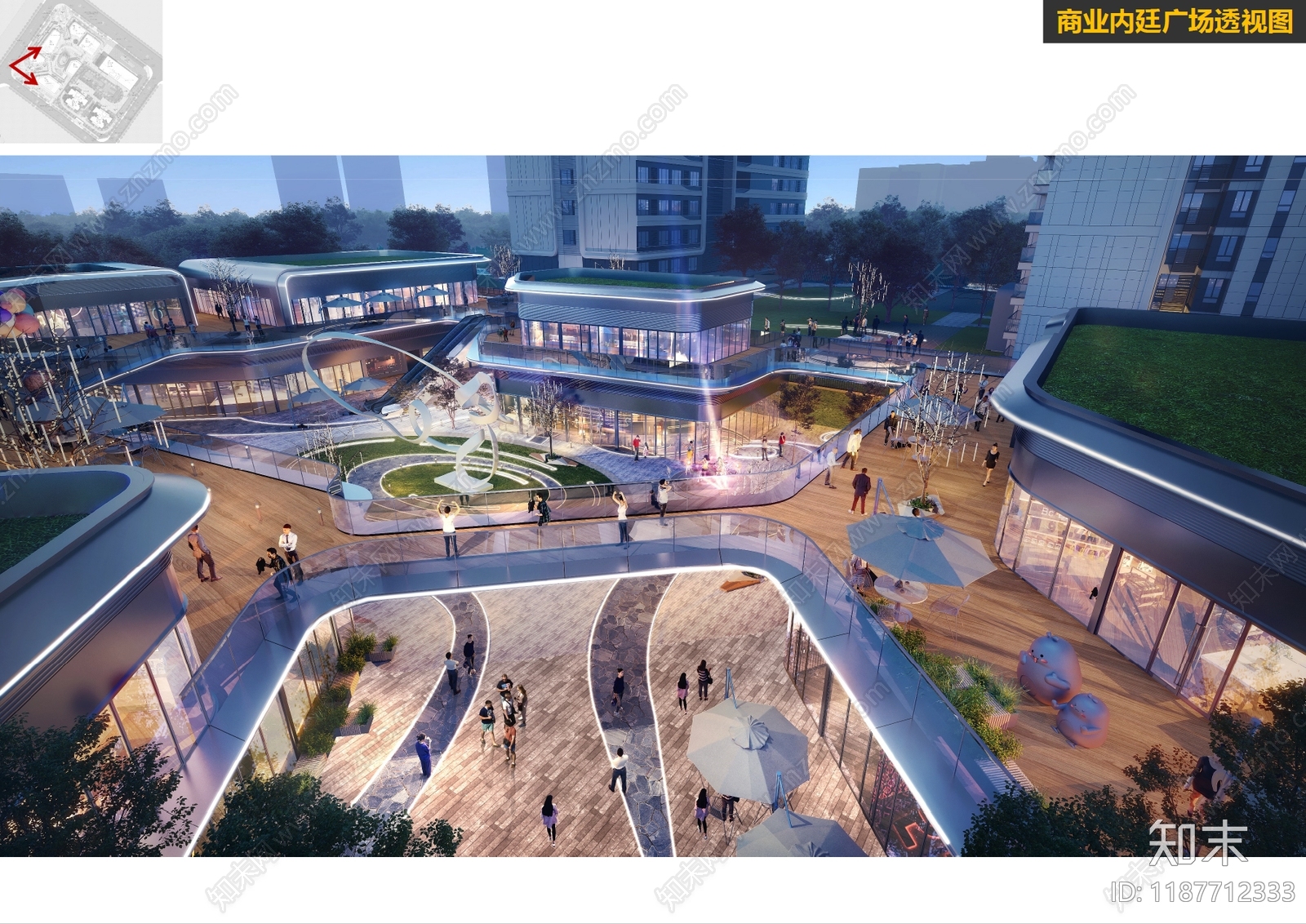 现代商业综合体建筑下载【ID:1187712333】