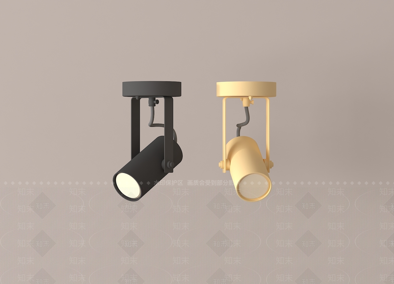 现代射灯3D模型下载【ID:1187714143】