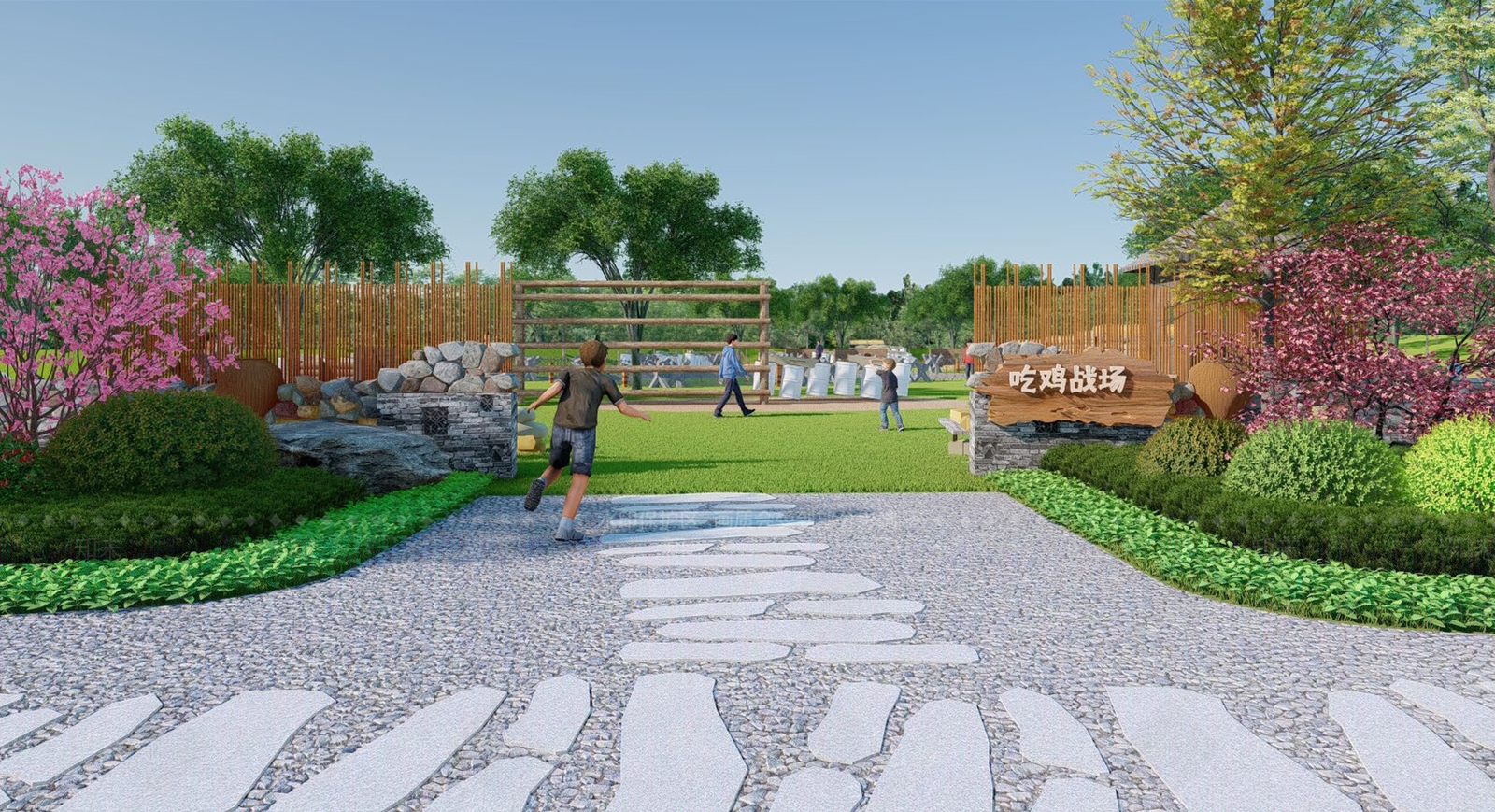 现代儿童游乐区SU模型下载【ID:1187714482】