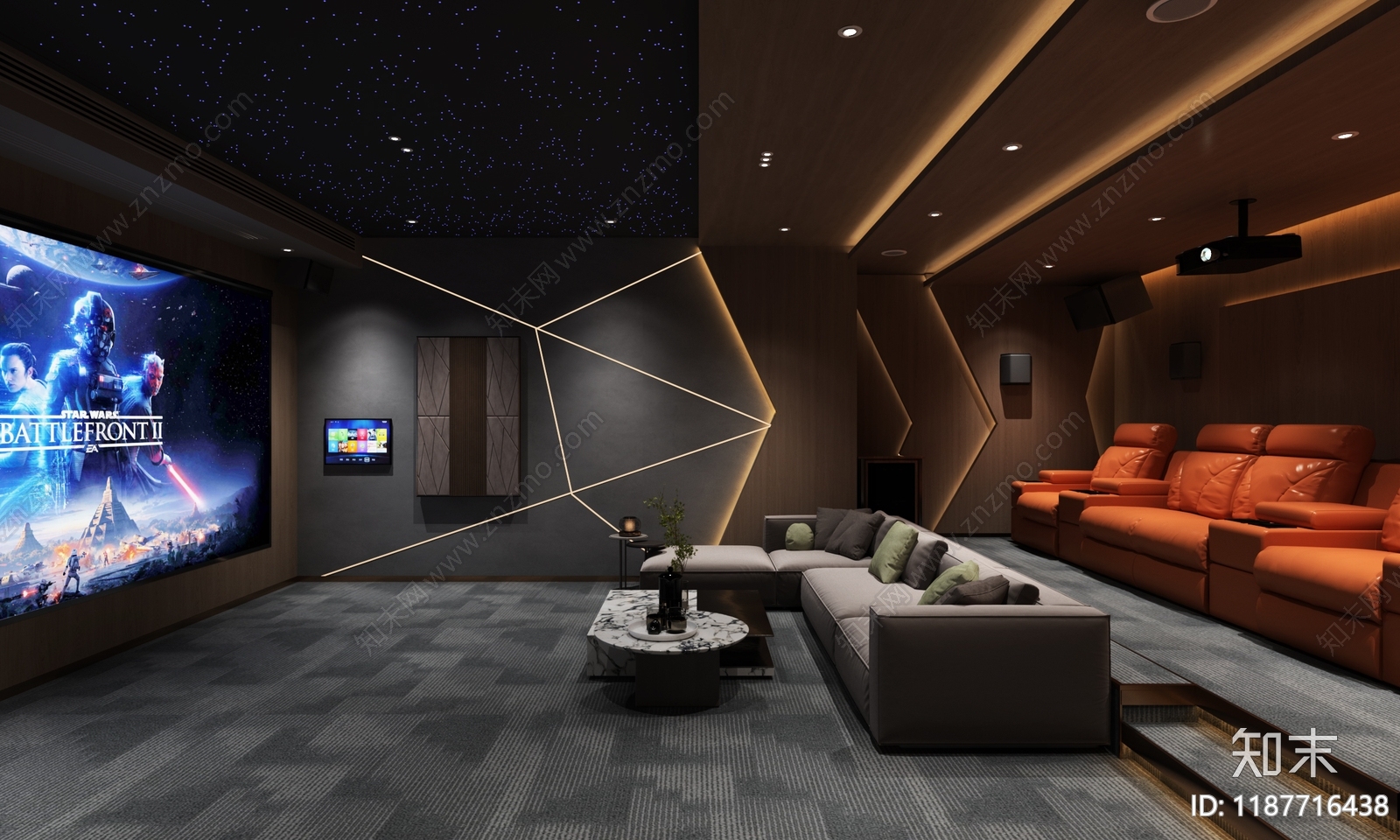 现代电影院施工图下载【ID:1187716438】