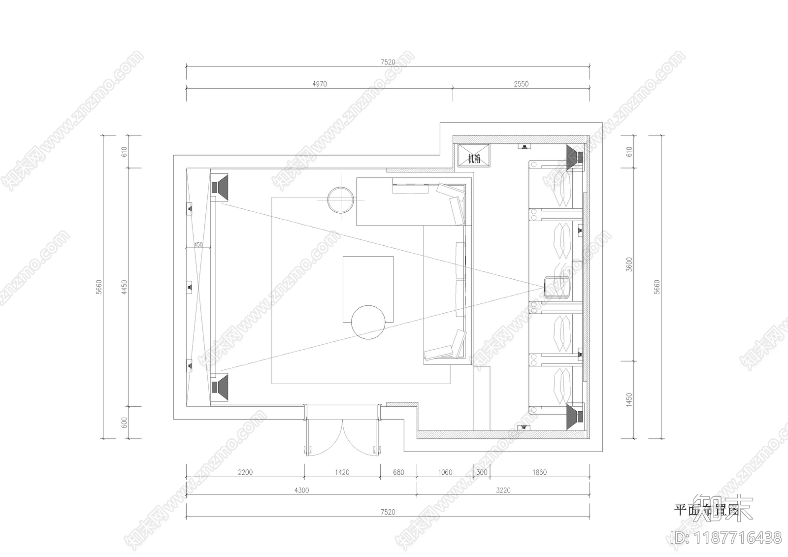 现代电影院cad施工图下载【ID:1187716438】