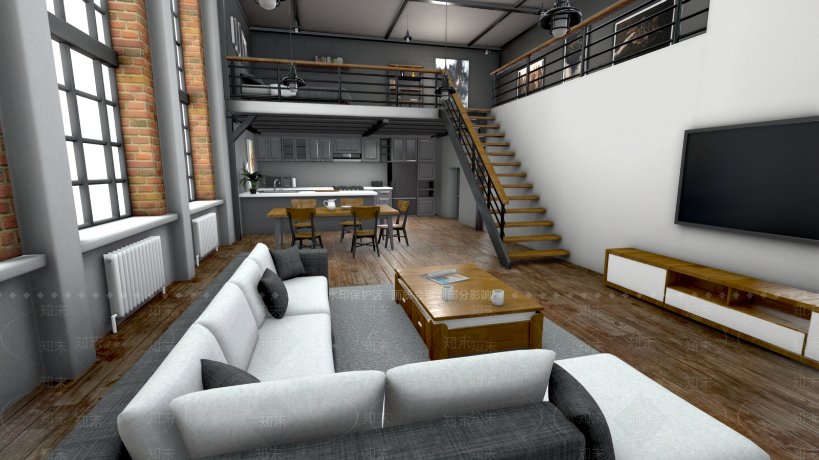 现代公寓3D模型下载【ID:1187720832】