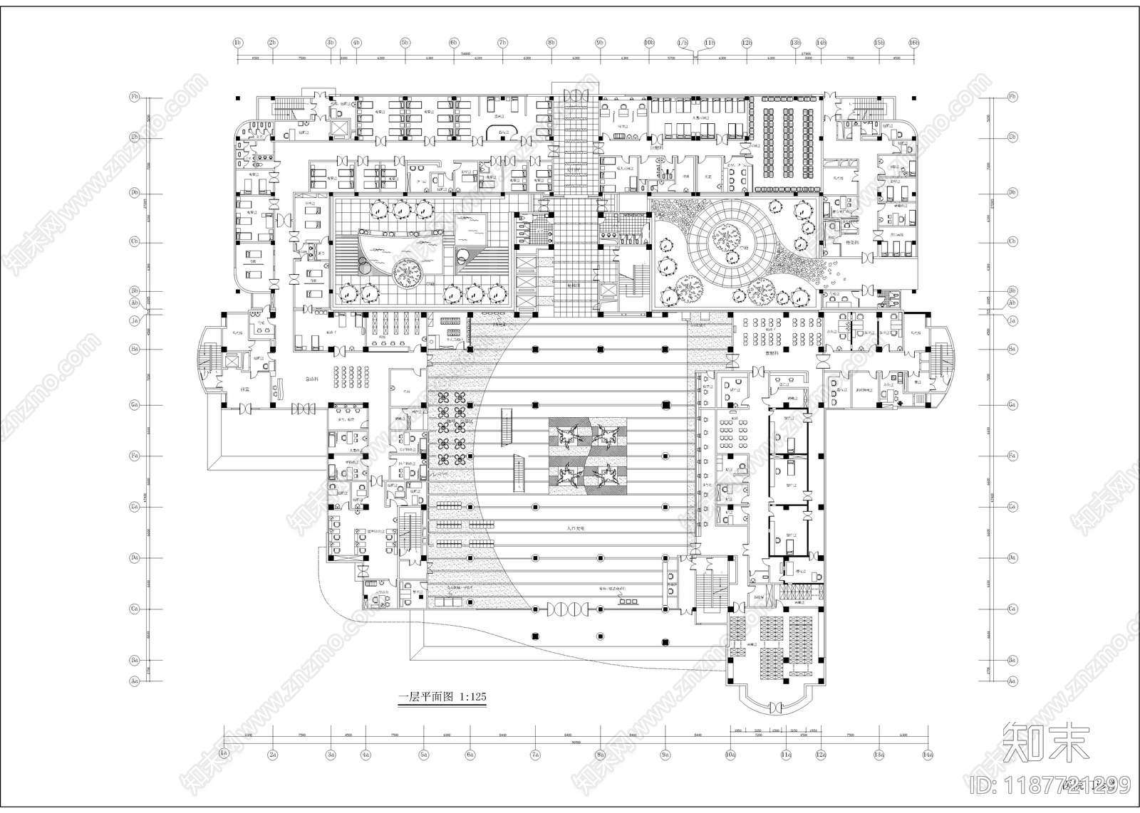 现代医院施工图下载【ID:1187721299】