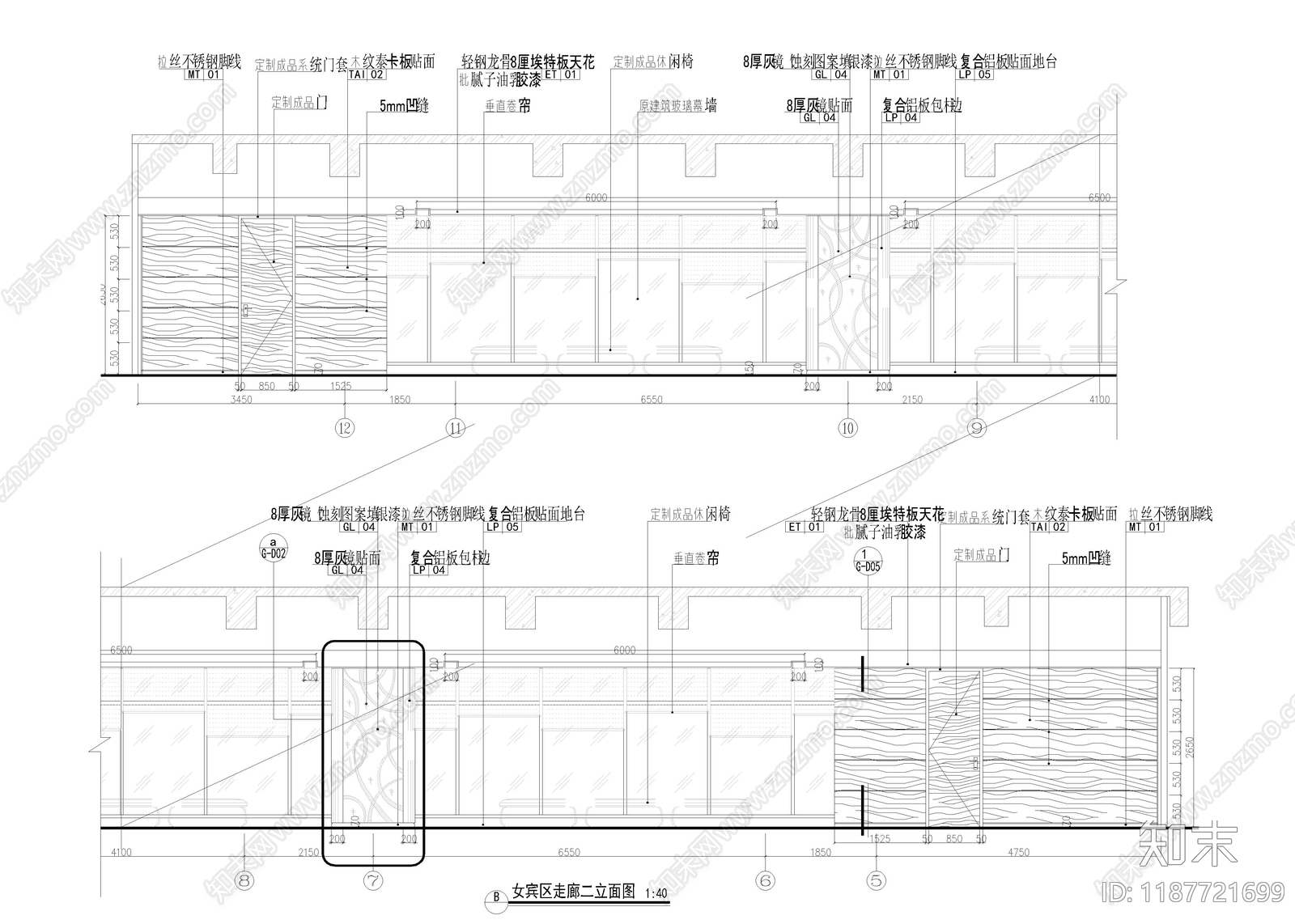 现代医院cad施工图下载【ID:1187721699】