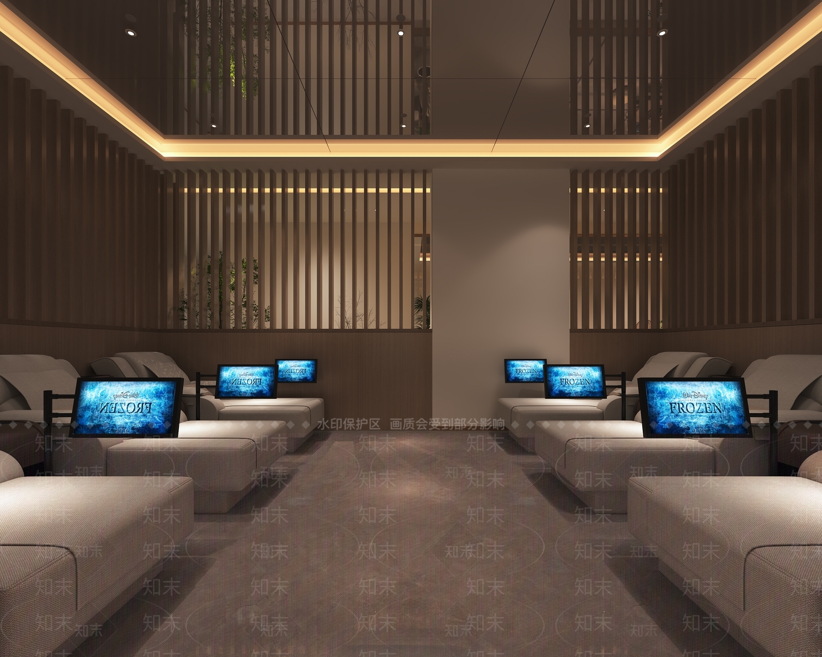 现代酒店走廊3D模型下载【ID:1215047708】