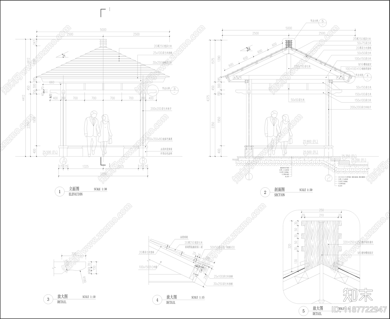 现代示范区景观cad施工图下载【ID:1187722947】