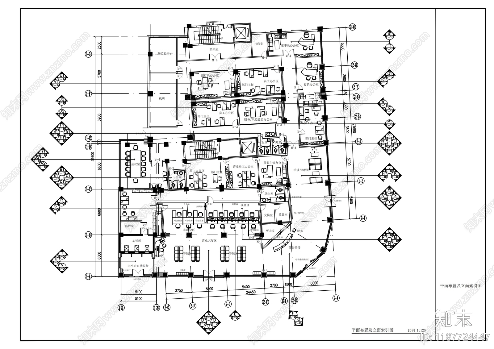 现代其他商业空间cad施工图下载【ID:1187724447】
