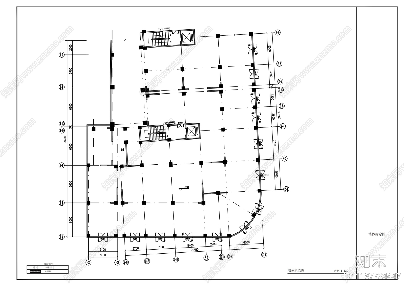现代其他商业空间cad施工图下载【ID:1187724447】