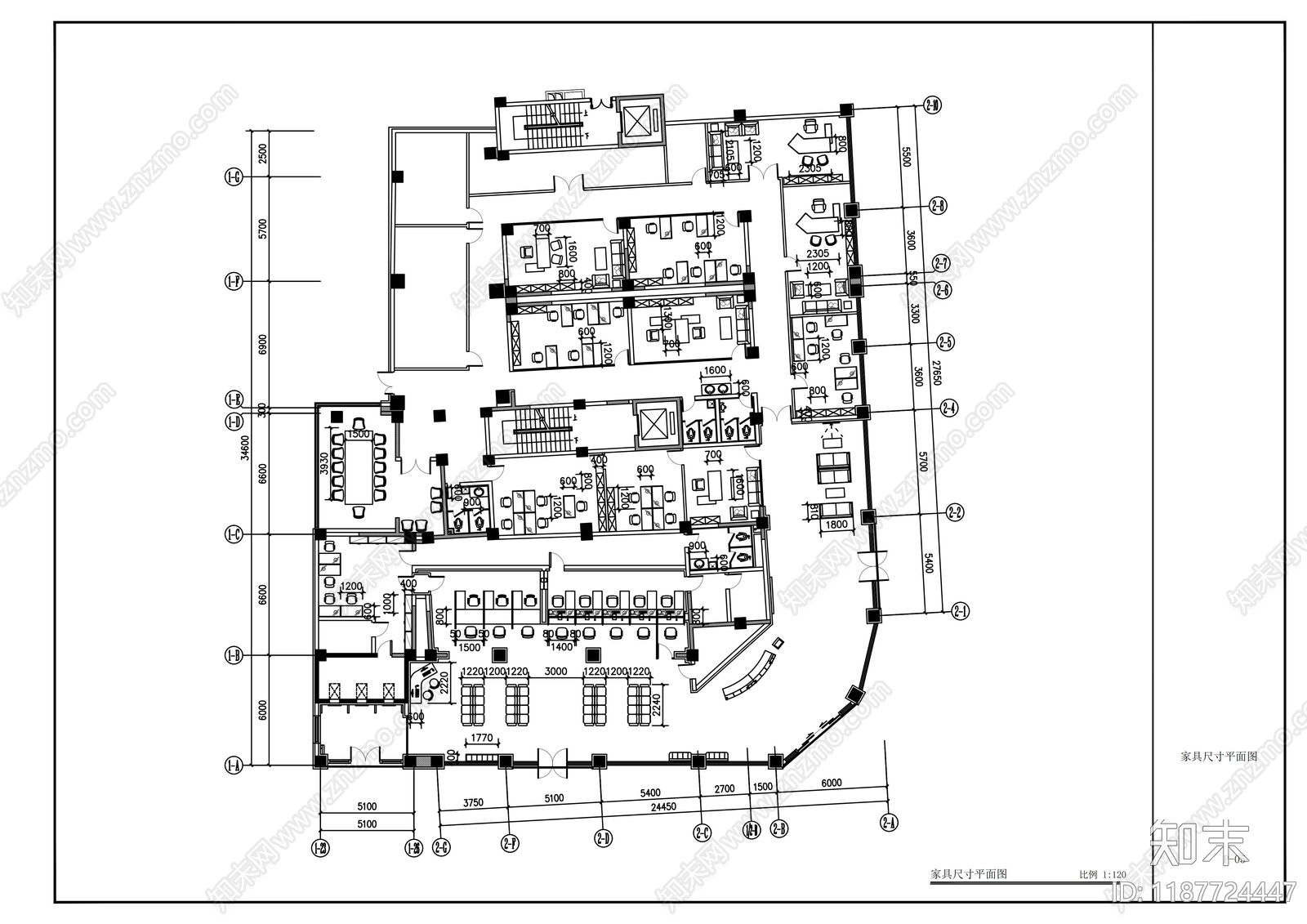 现代其他商业空间cad施工图下载【ID:1187724447】