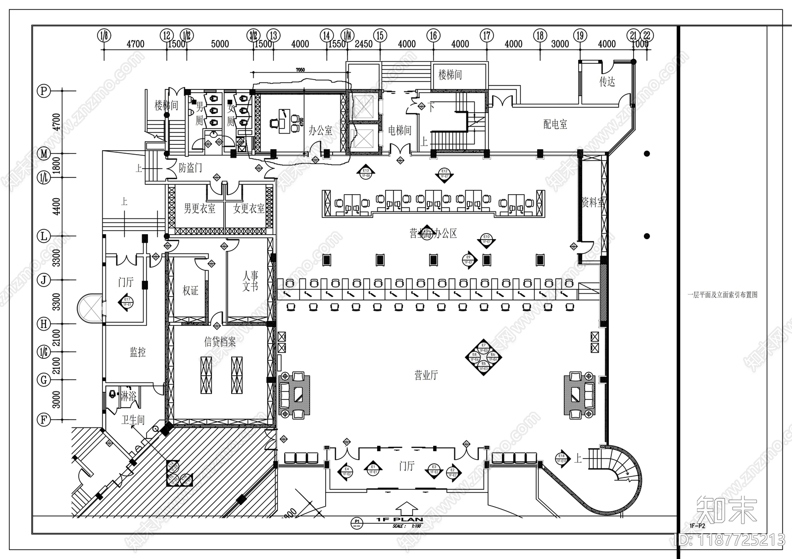 现代其他商业空间cad施工图下载【ID:1187725213】