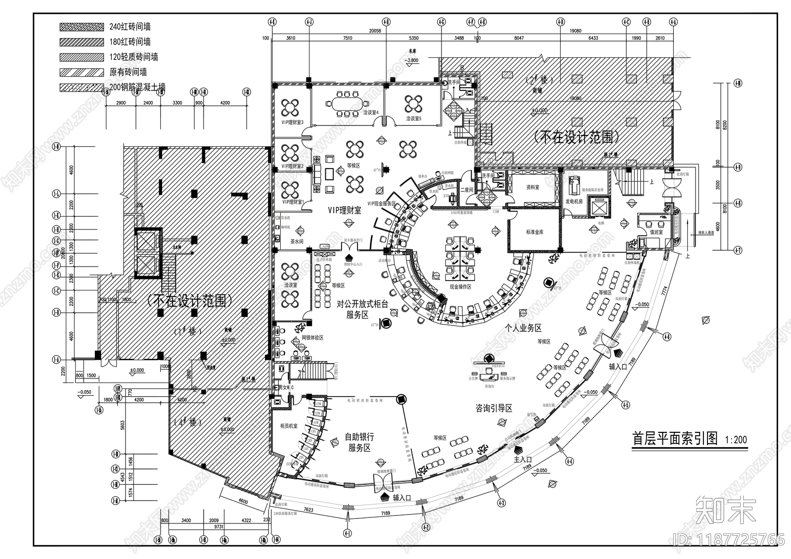 现代其他商业空间cad施工图下载【ID:1187725766】