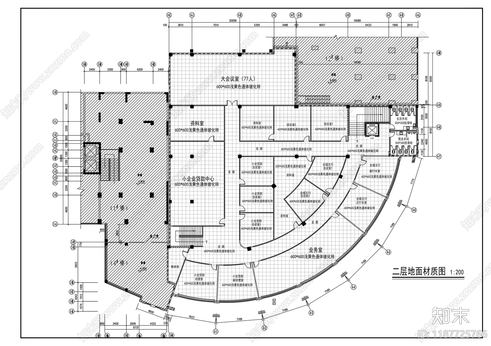 现代其他商业空间cad施工图下载【ID:1187725766】