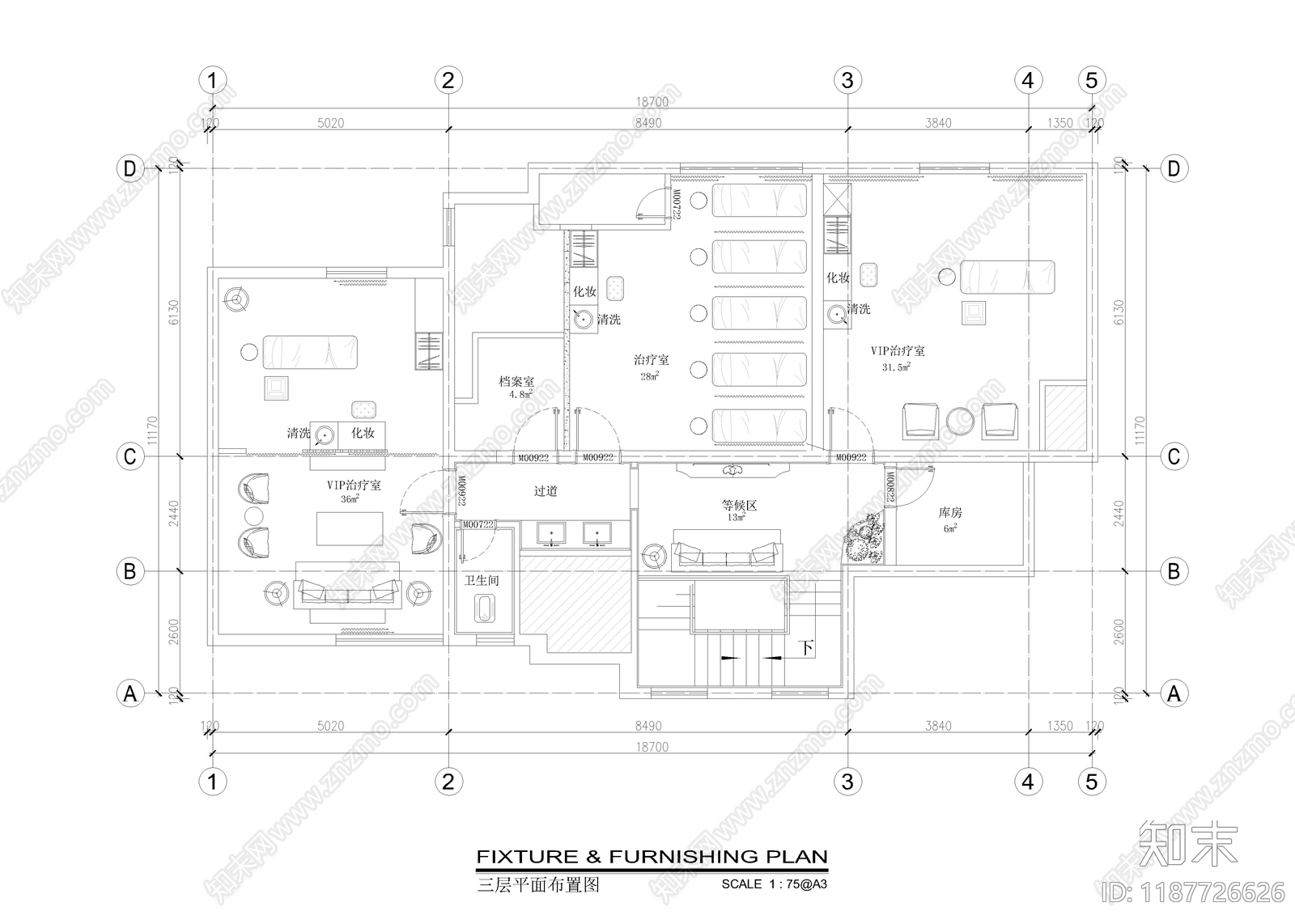 现代医院cad施工图下载【ID:1187726626】
