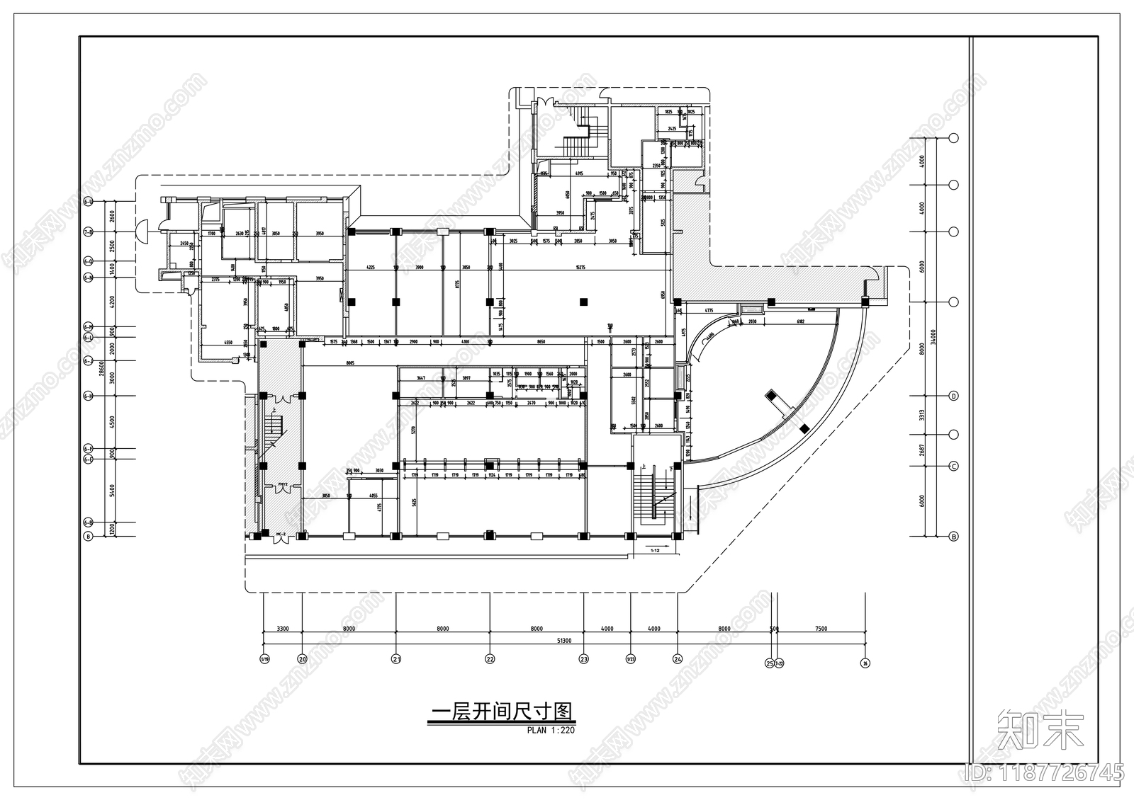 现代其他商业空间cad施工图下载【ID:1187726745】
