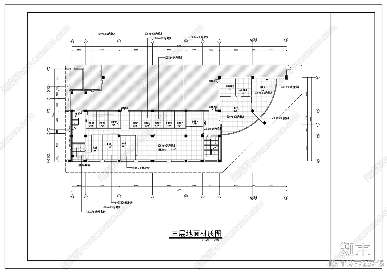 现代其他商业空间cad施工图下载【ID:1187726745】