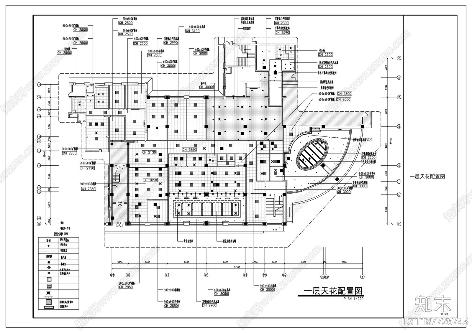 现代其他商业空间cad施工图下载【ID:1187726745】