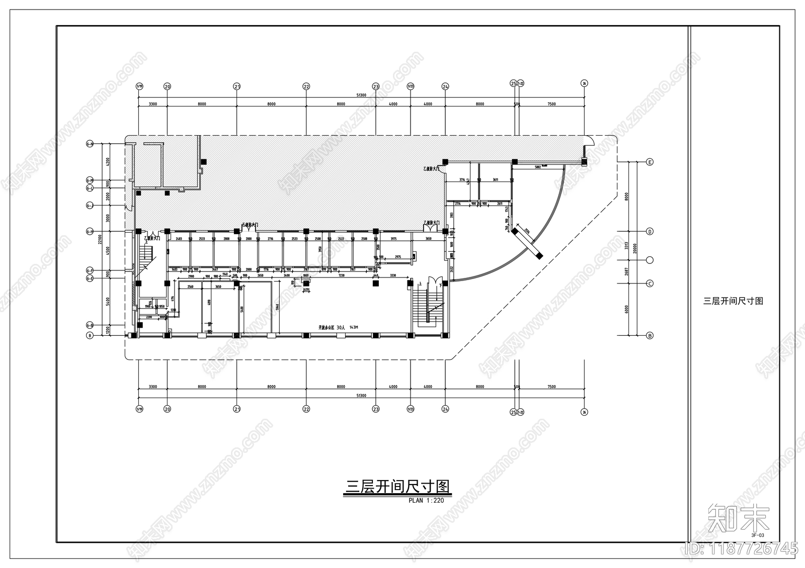 现代其他商业空间cad施工图下载【ID:1187726745】