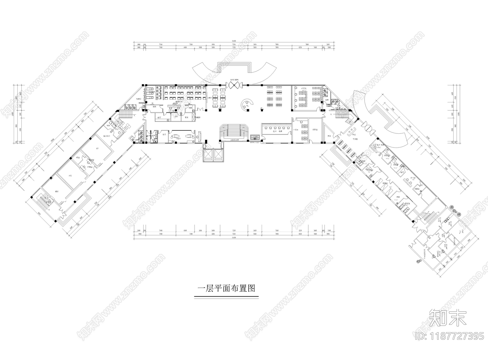 现代医院cad施工图下载【ID:1187727395】