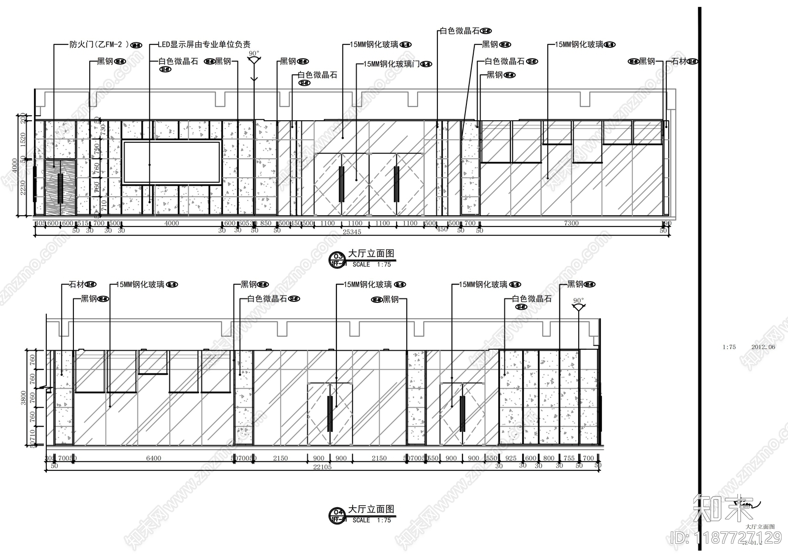 现代其他商业空间cad施工图下载【ID:1187727129】