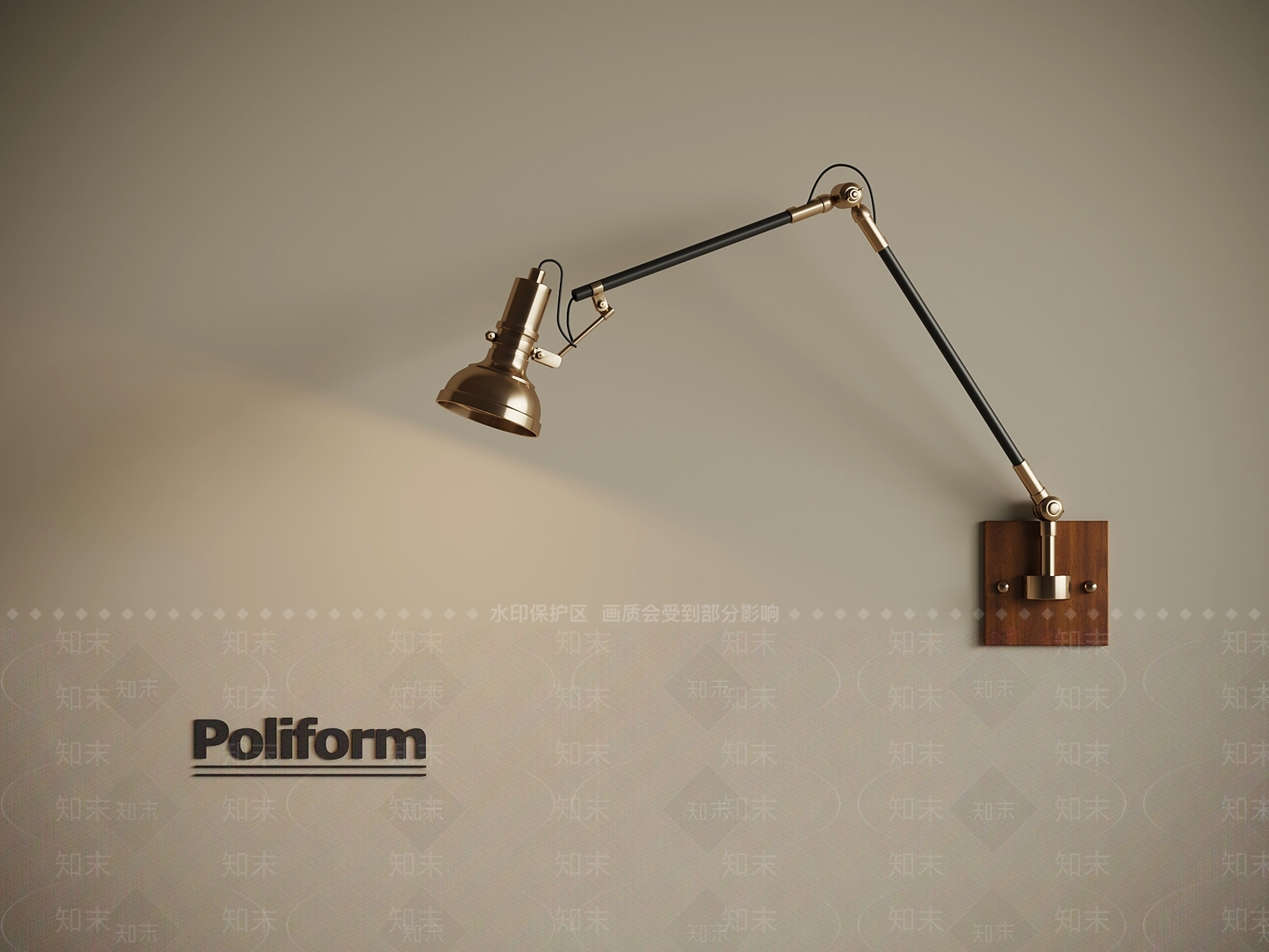 中古壁灯3D模型下载【ID:1187730323】