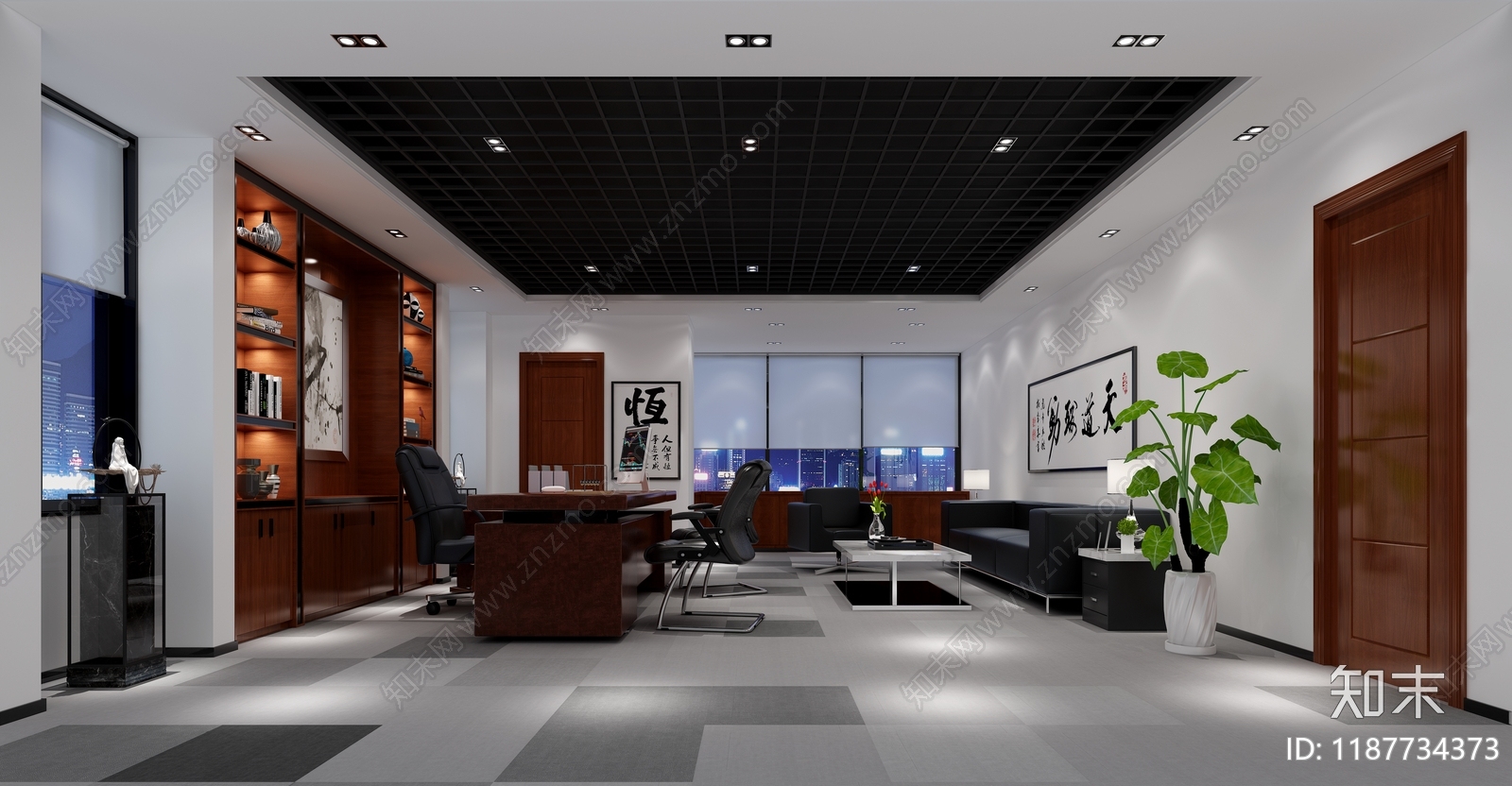 其他办公空间cad施工图下载【ID:1187734373】
