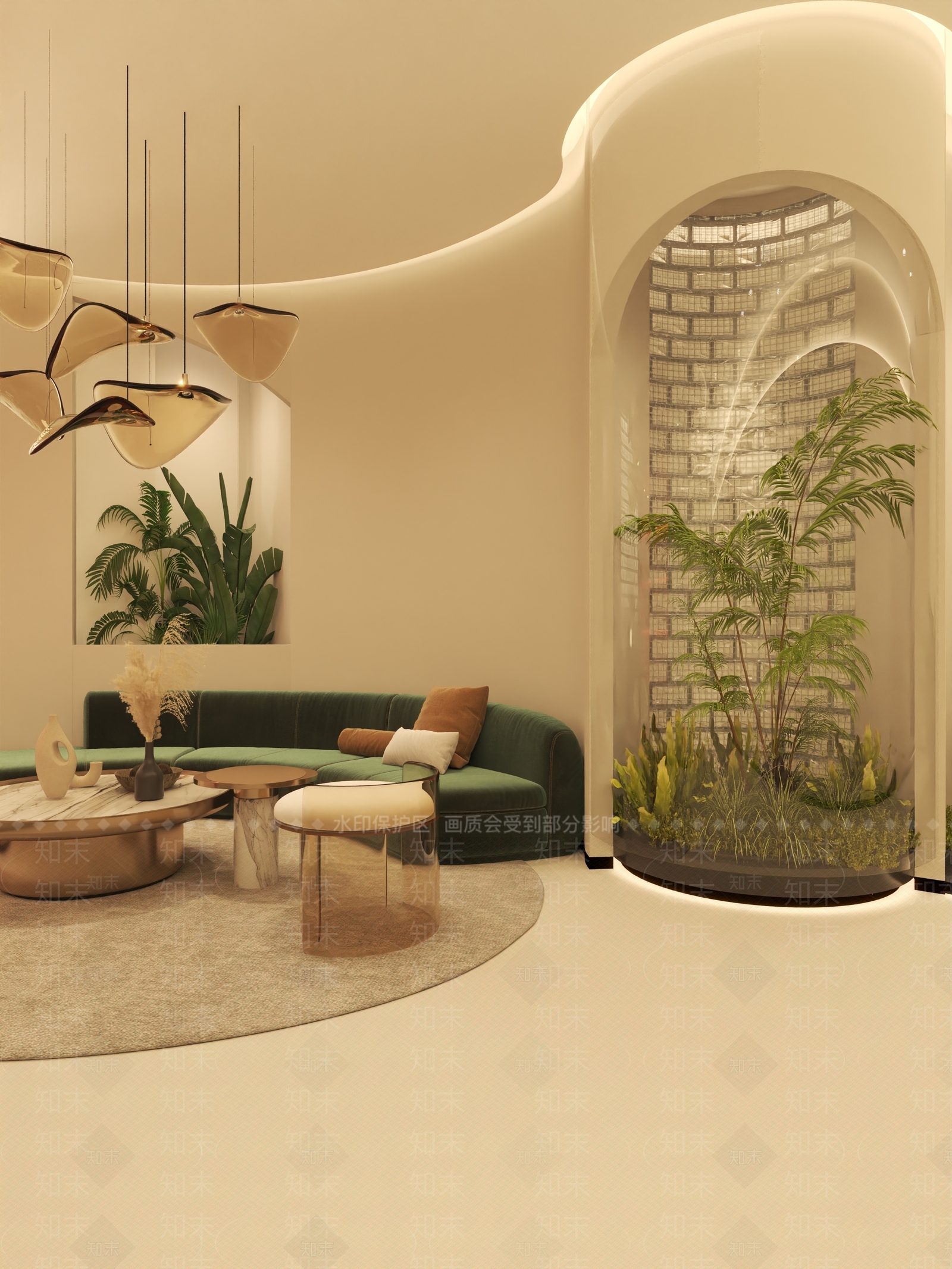 奶油美容院3D模型下载【ID:1187762461】