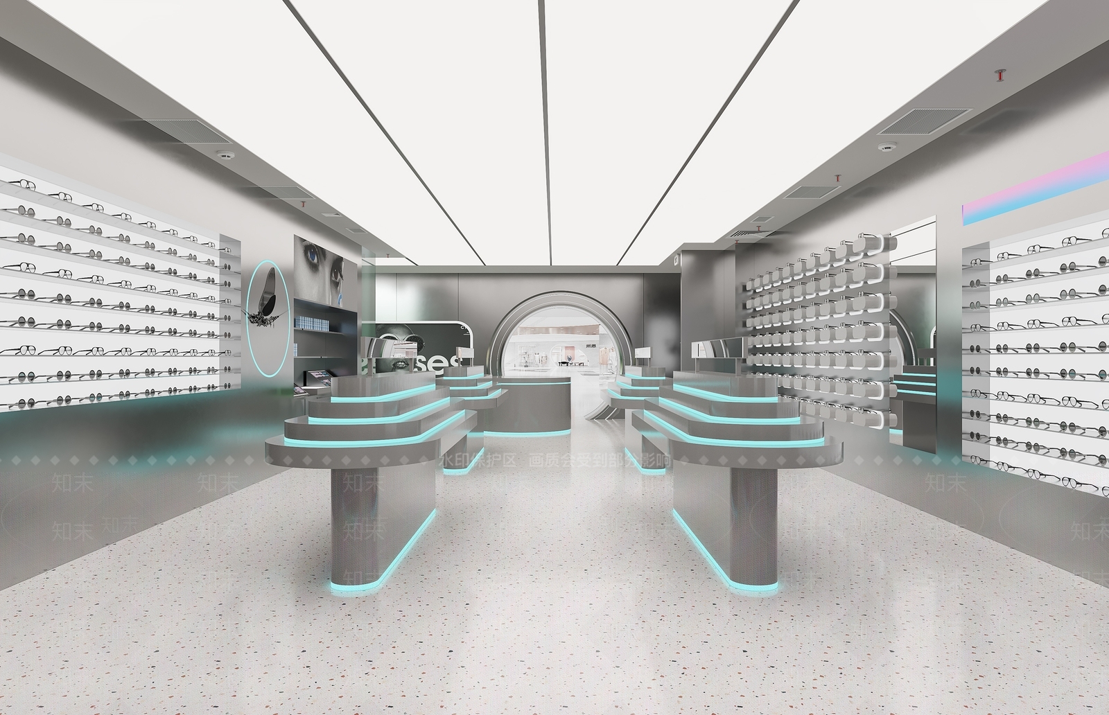 现代眼镜店3D模型下载【ID:1187775566】