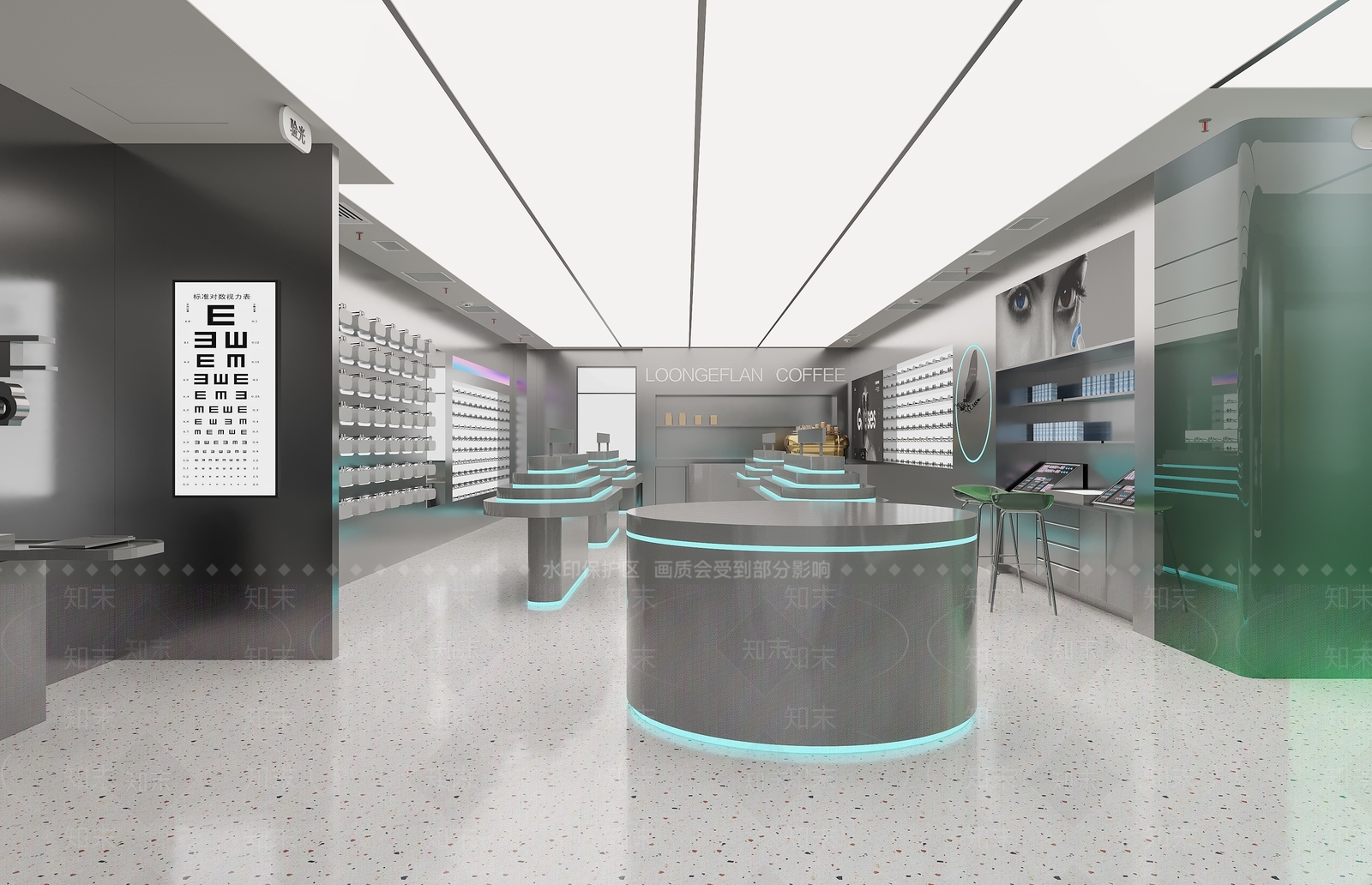 现代眼镜店3D模型下载【ID:1187775566】