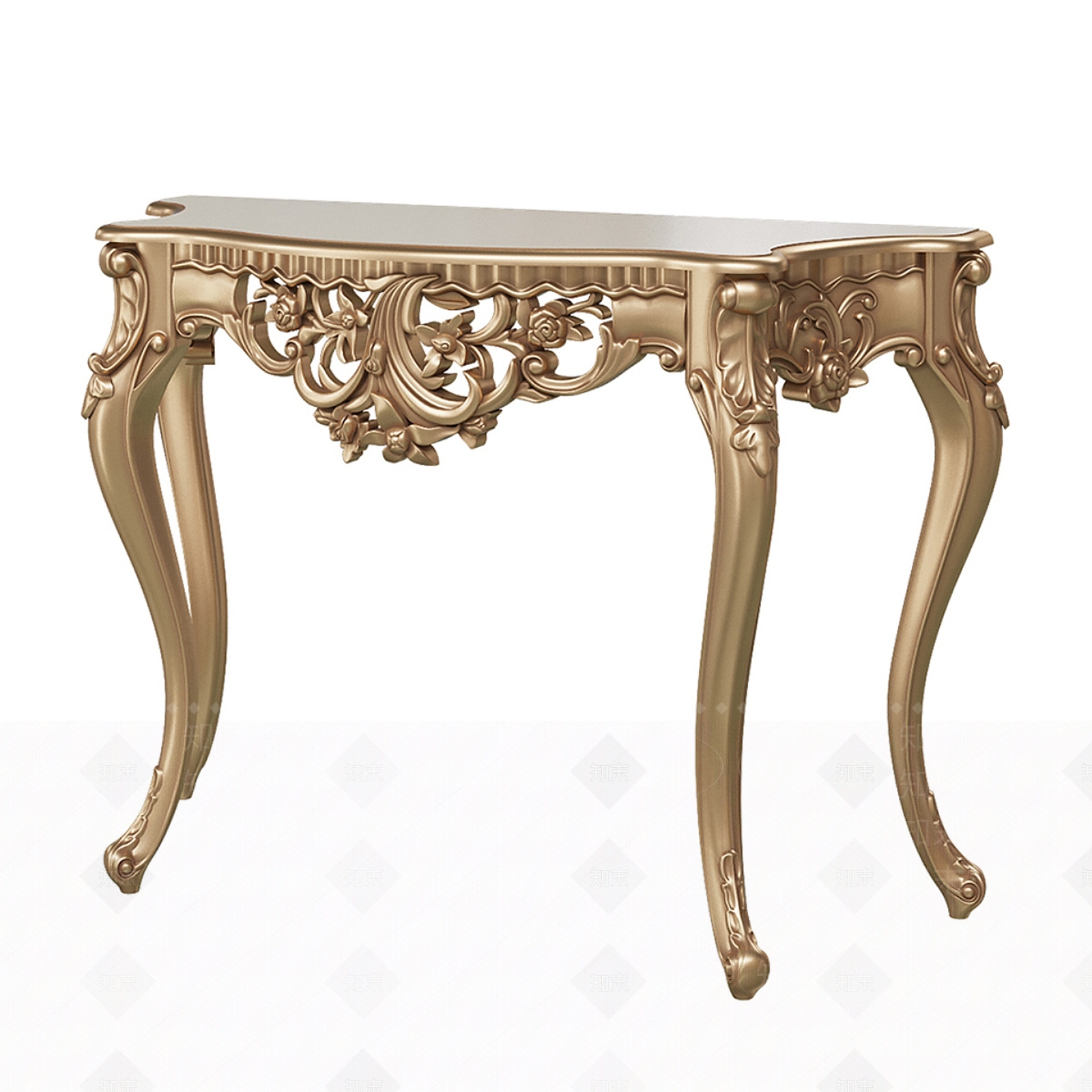 法式欧式玄关柜3D模型下载【ID:1187778714】