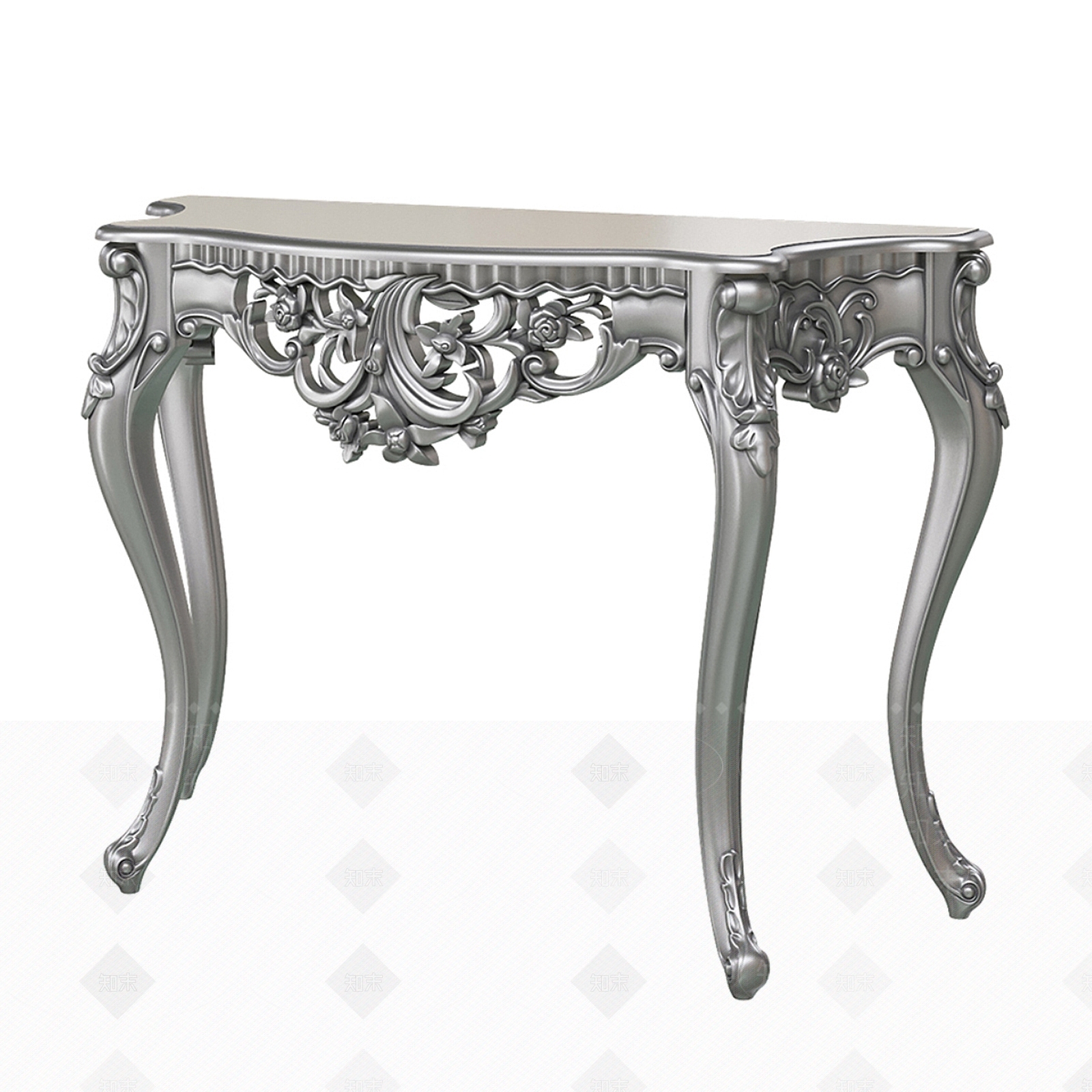 法式欧式玄关柜3D模型下载【ID:1187778714】