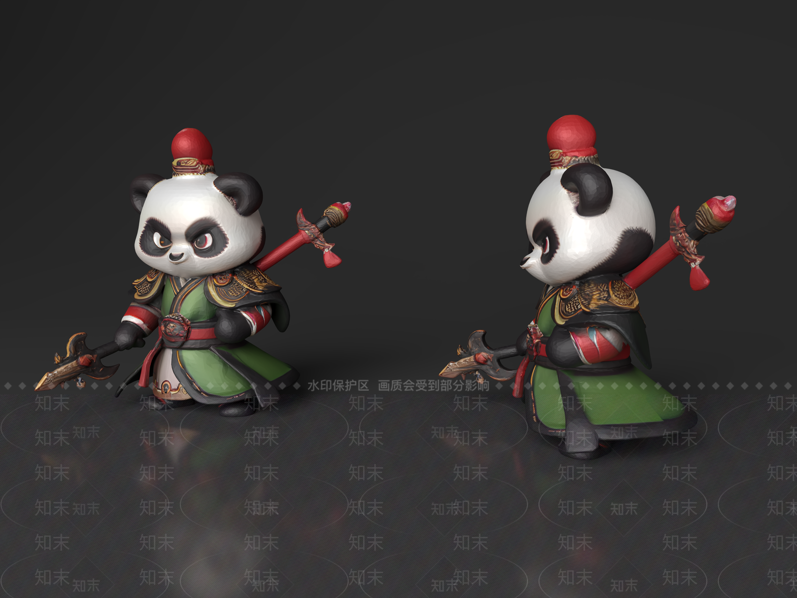 爬行类动物3D模型下载【ID:1187781354】
