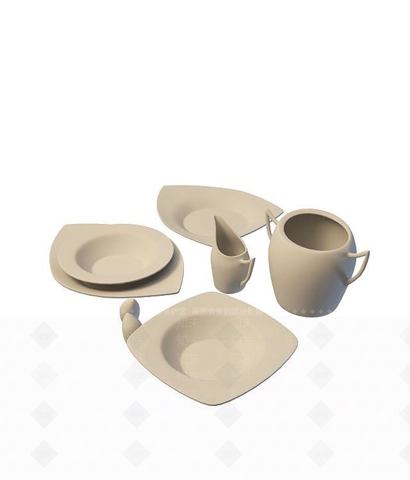 现代麻将桌3D模型下载【ID:1187800185】