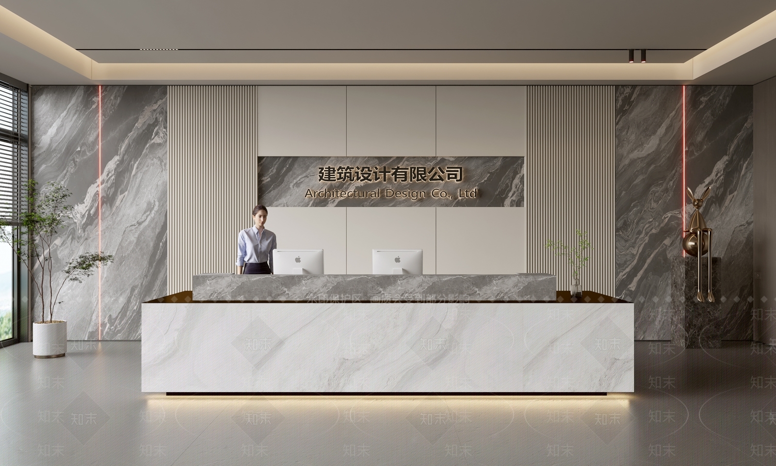 现代前台3D模型下载【ID:1187791013】