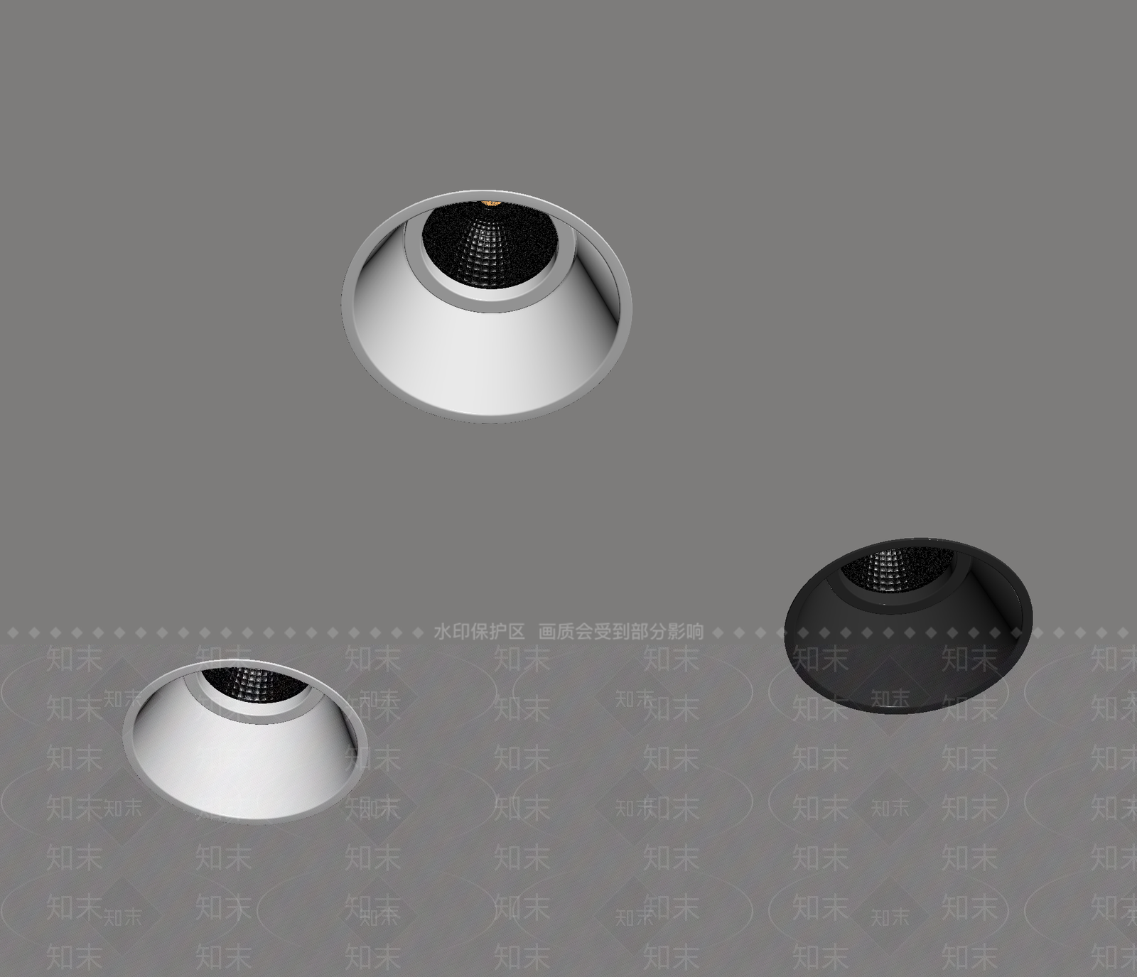 现代筒灯射灯SU模型下载【ID:1187793094】