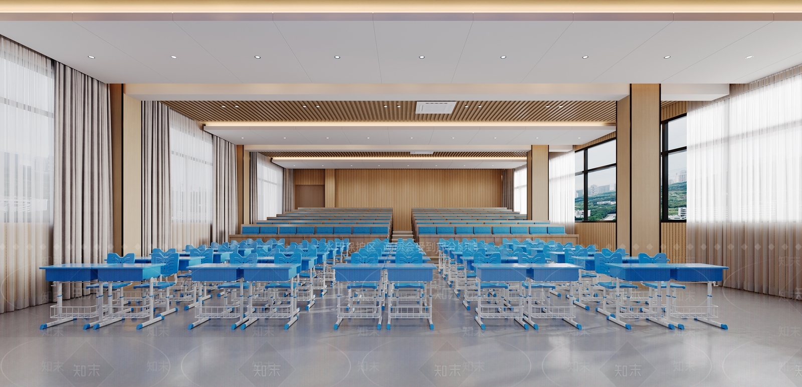 现代报告厅3D模型下载【ID:1187792957】