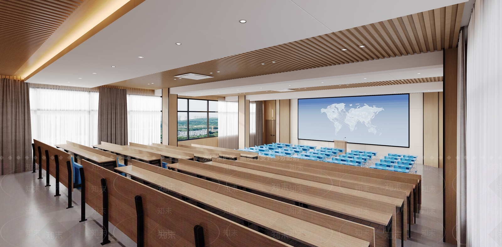 现代报告厅3D模型下载【ID:1187792957】