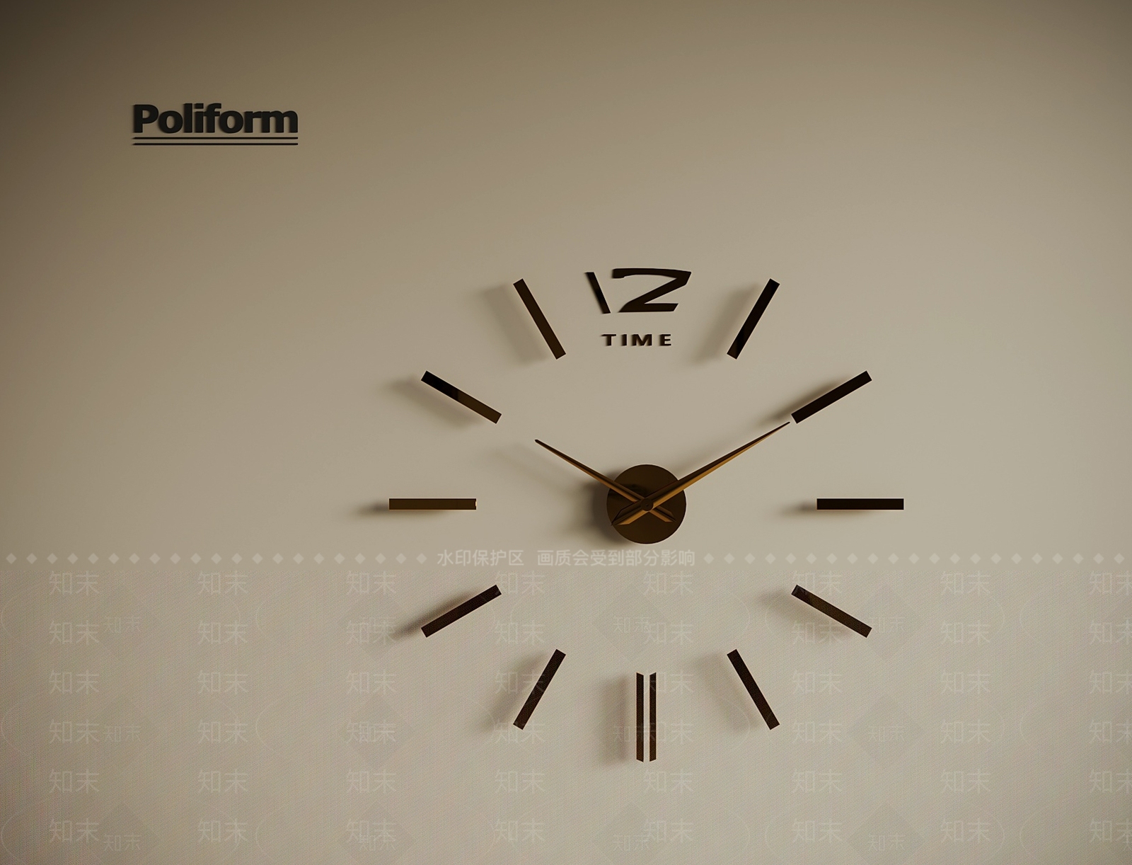 现代钟表SU模型下载【ID:1187797099】
