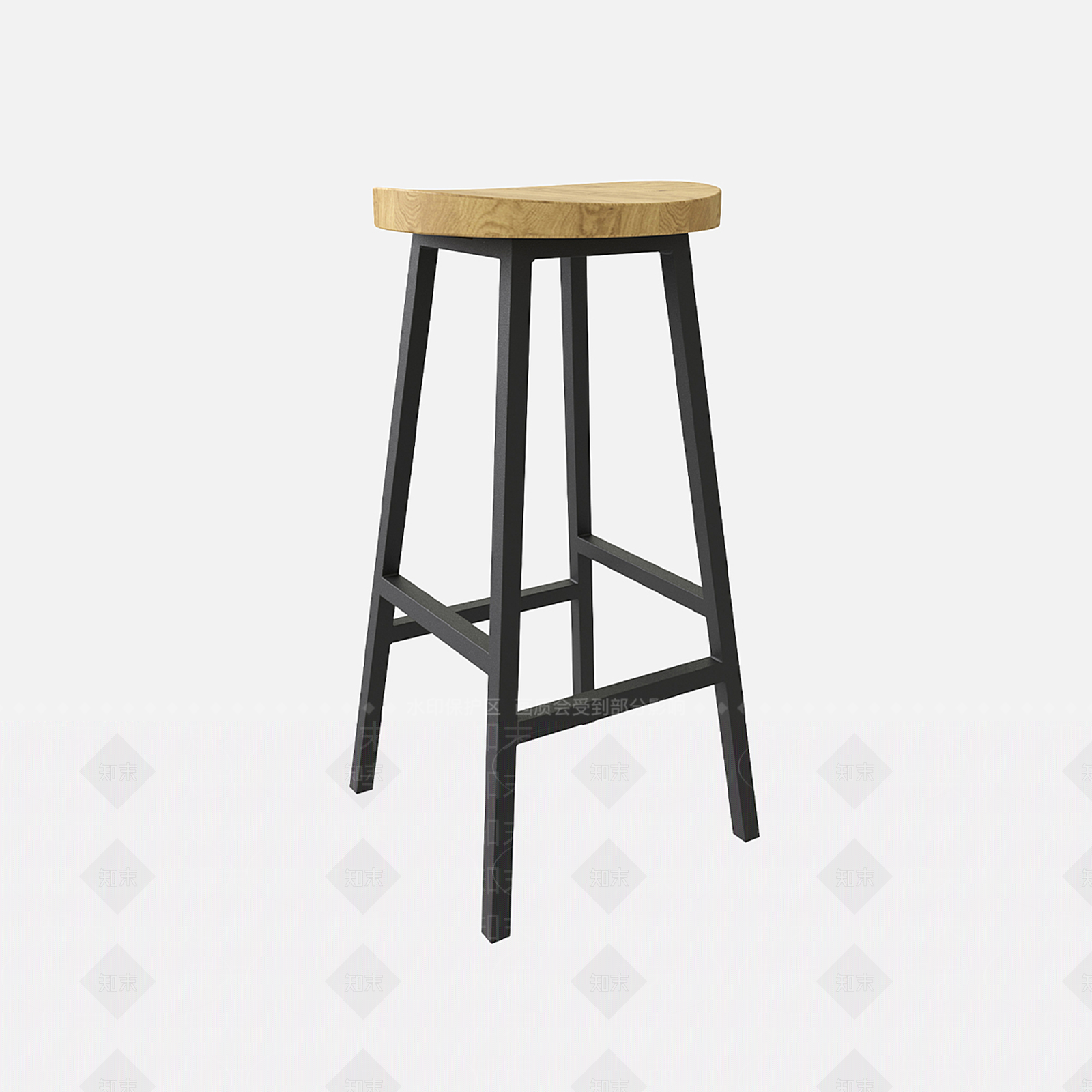 北欧吧椅3D模型下载【ID:1187804103】