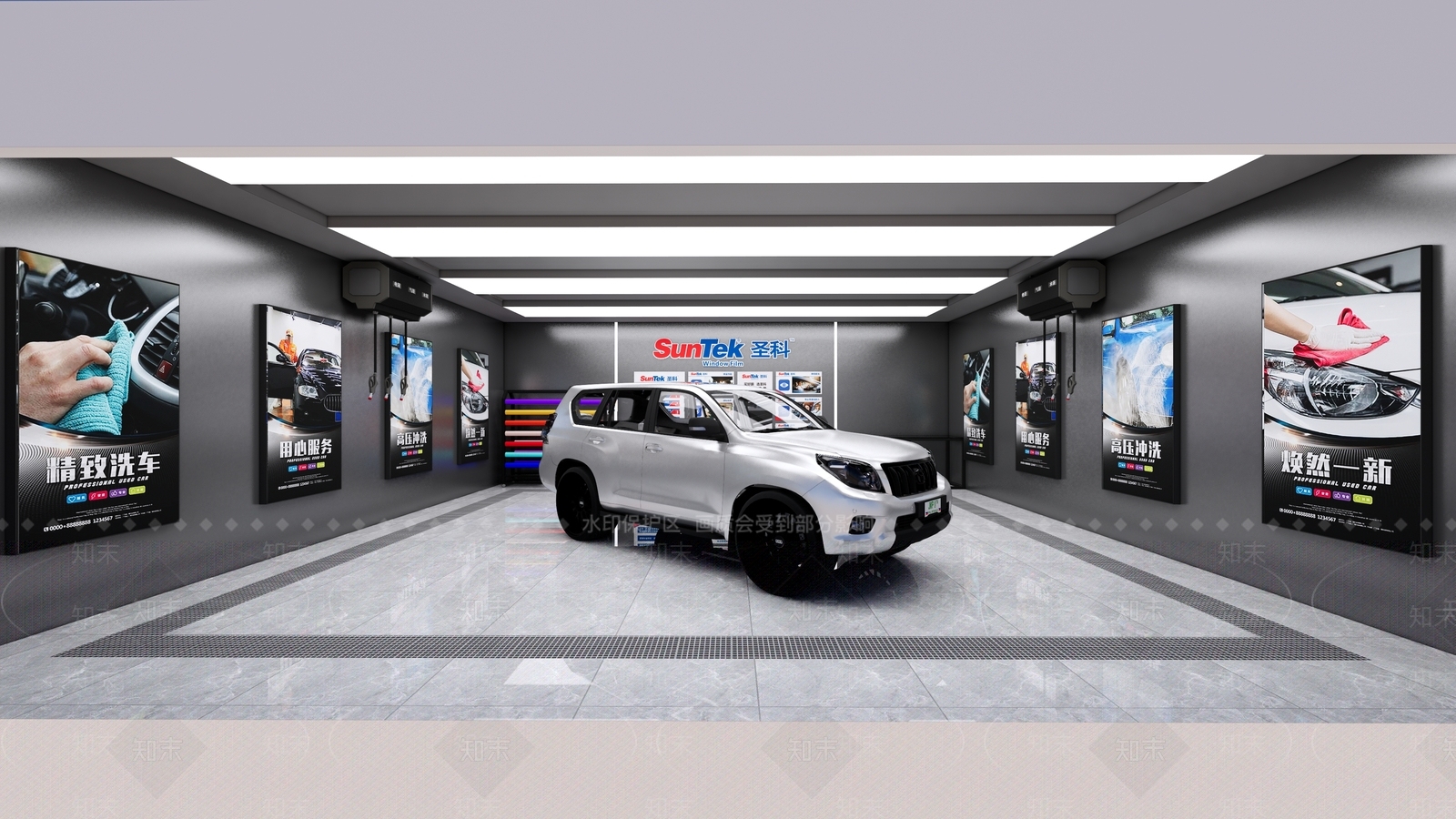 现代汽车4S店SU模型下载【ID:1187807528】