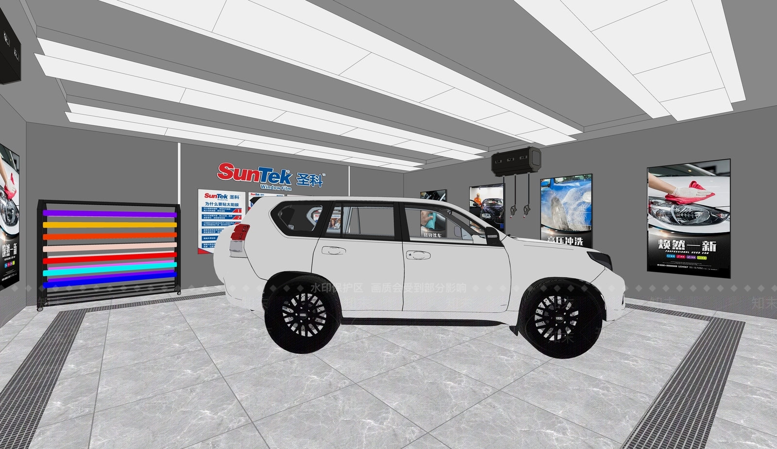 现代汽车4S店SU模型下载【ID:1187807528】