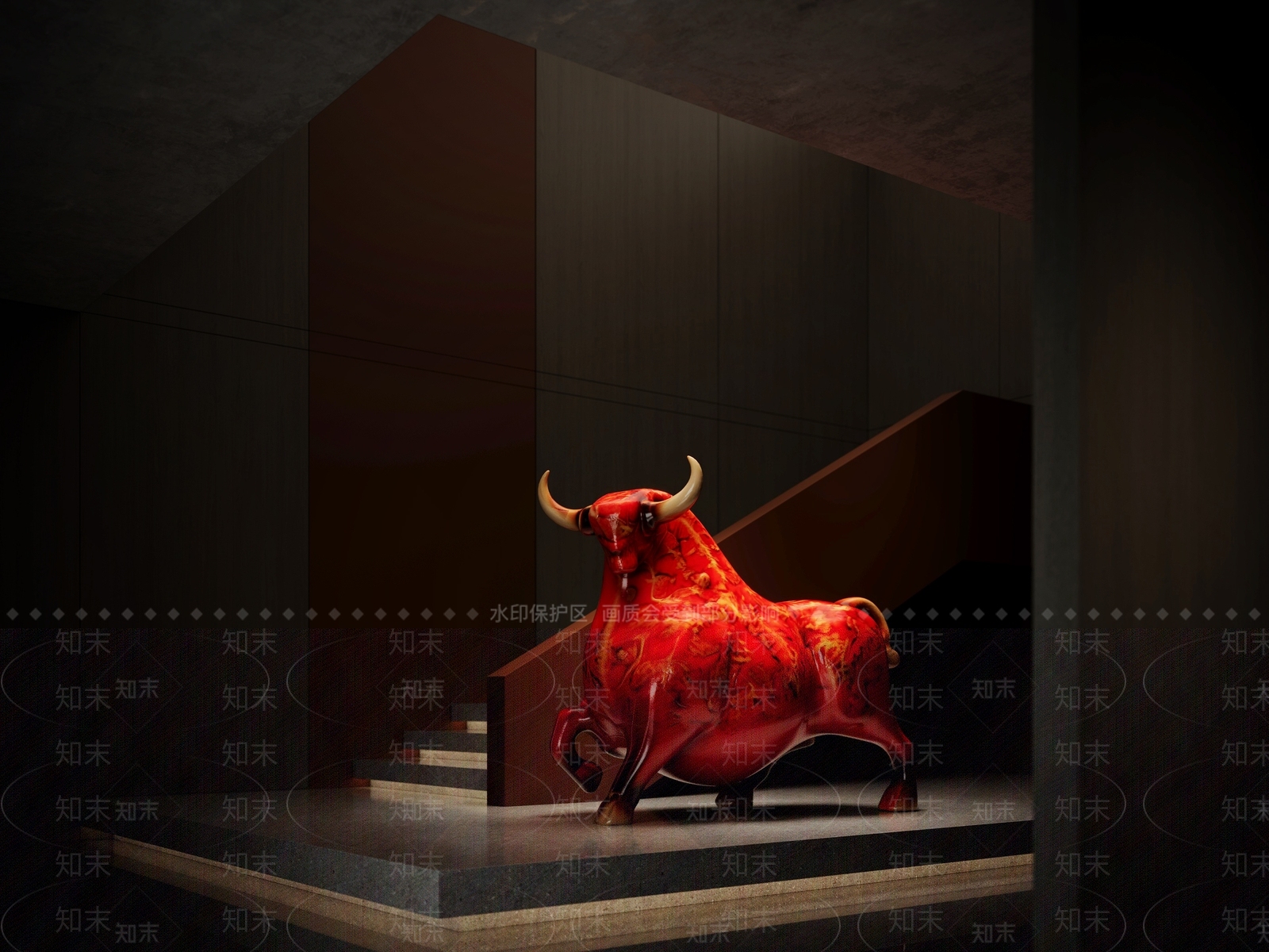 现代景观雕塑3D模型下载【ID:1187809149】