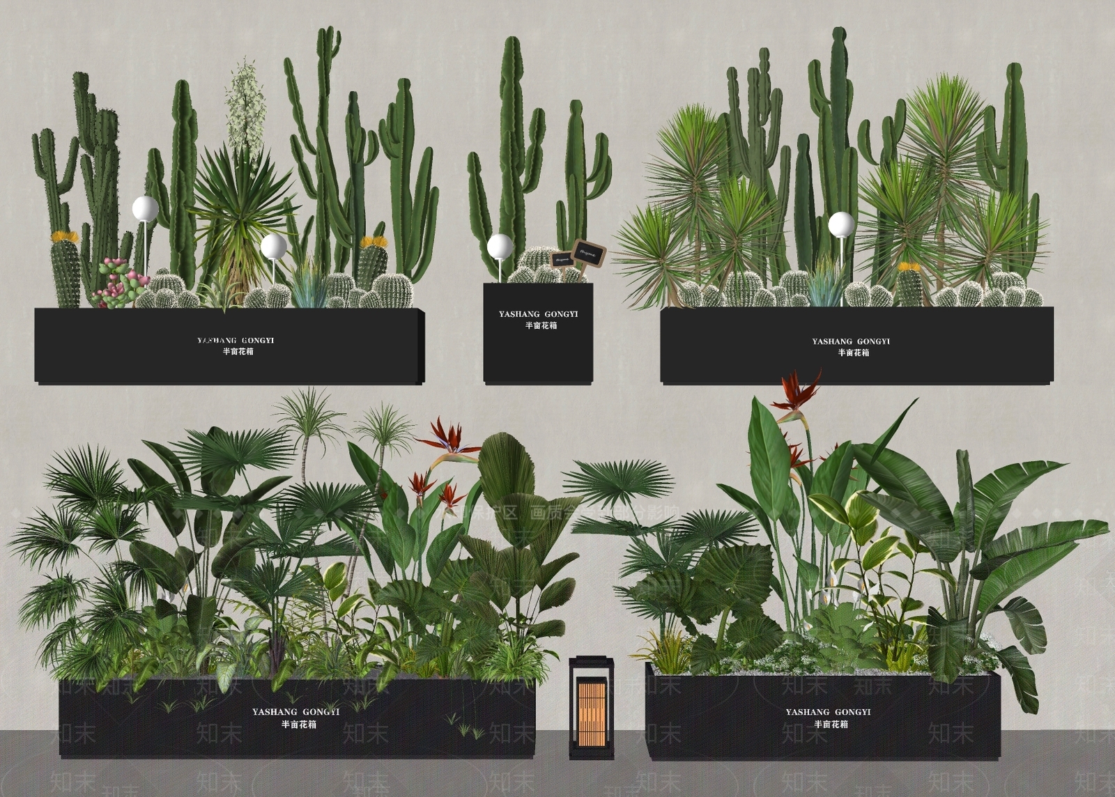 植物组合SU模型下载【ID:1187809120】
