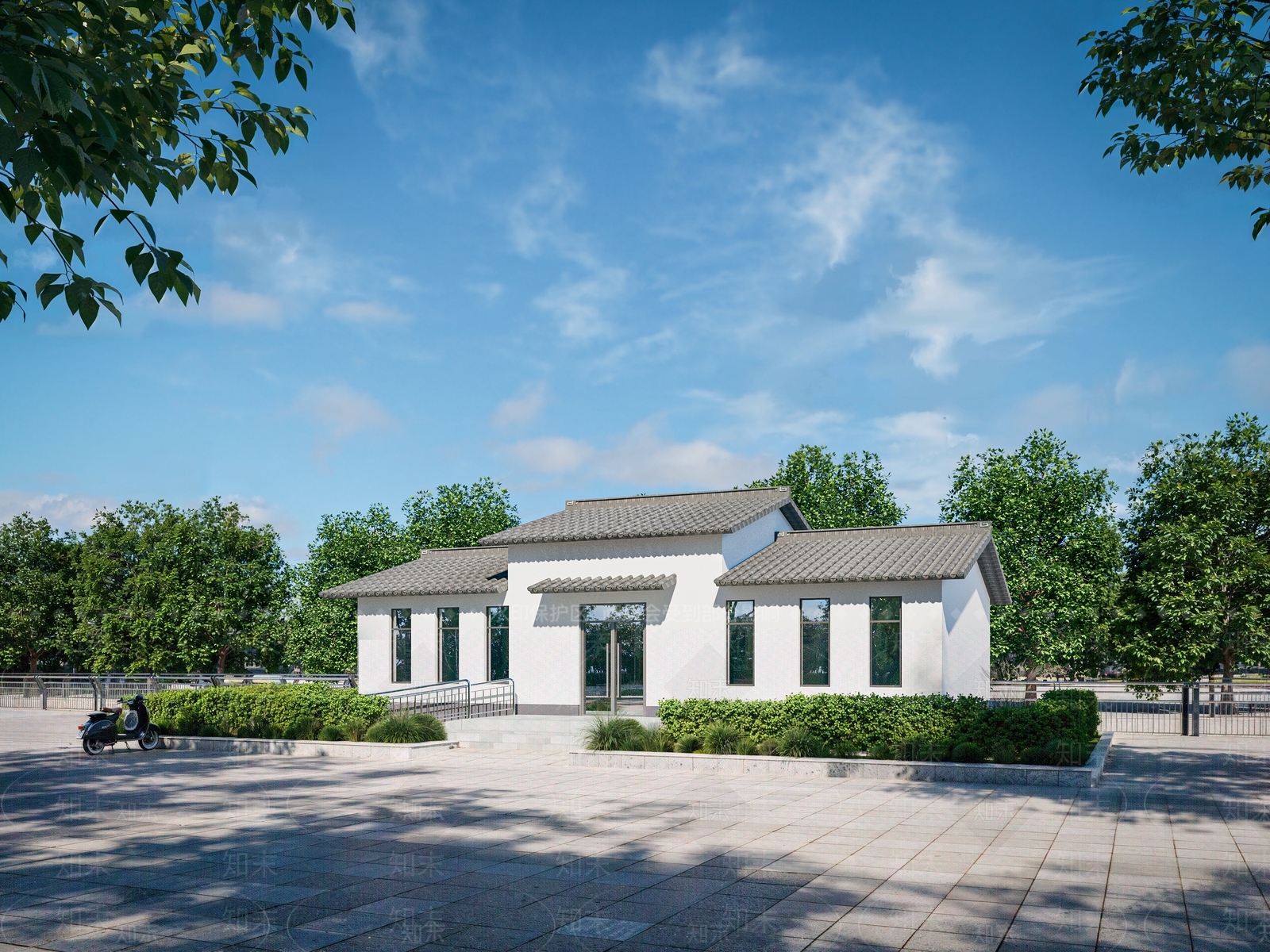 中式公厕3D模型下载【ID:1187811135】