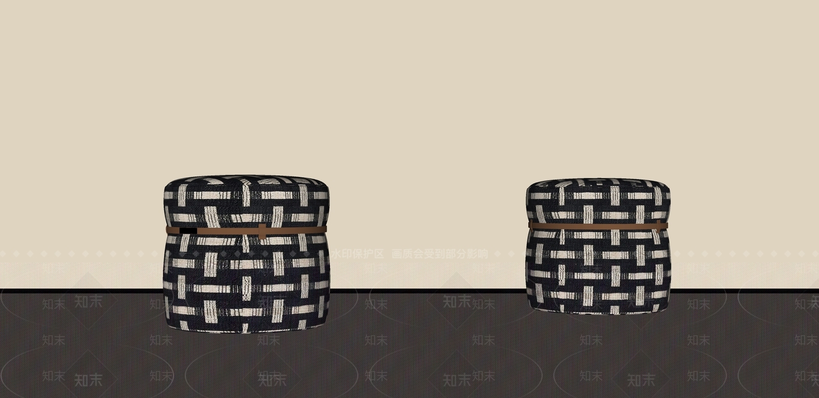中古侘寂其他凳子SU模型下载【ID:1187813389】