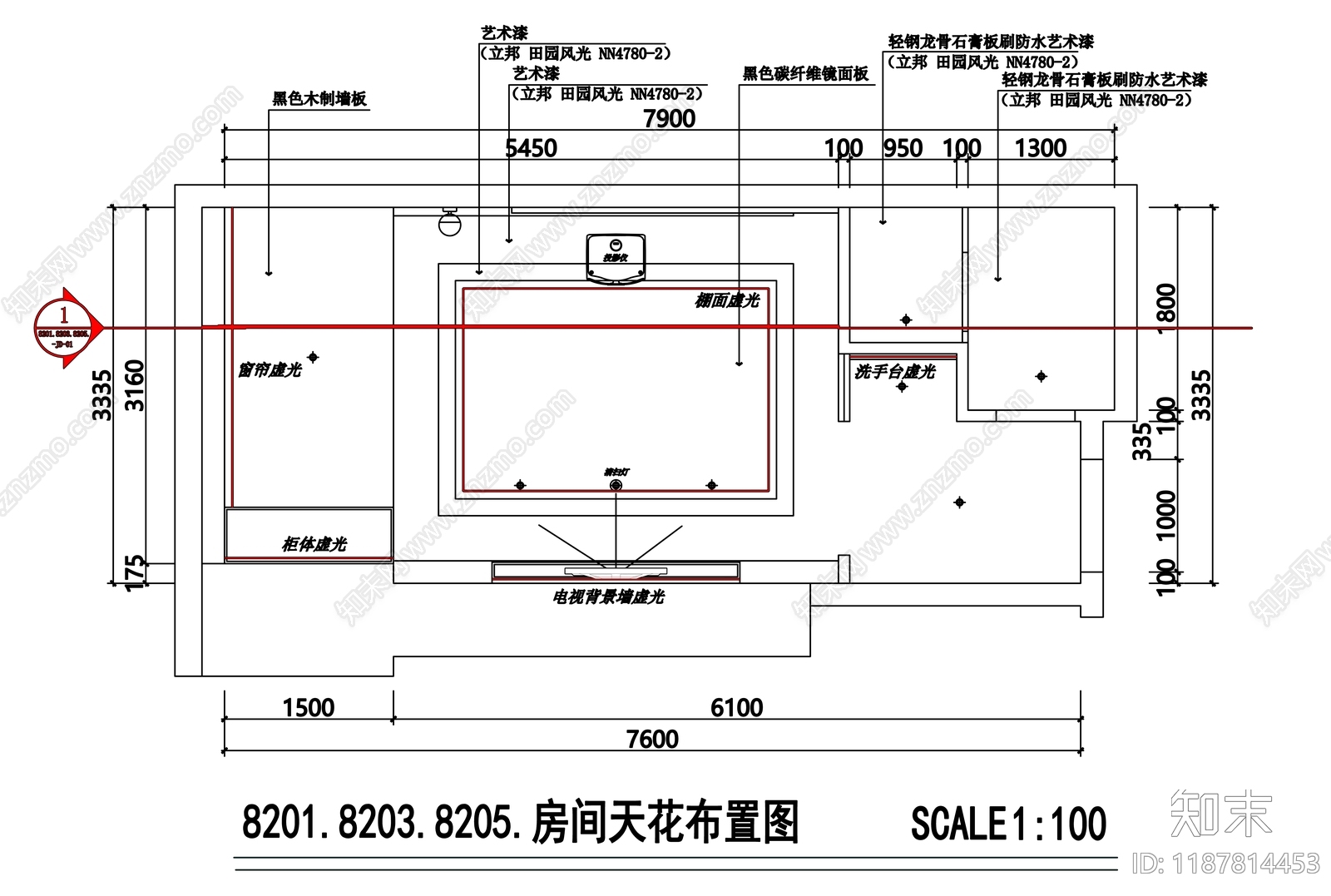 现代侘寂足浴店cad施工图下载【ID:1187814453】
