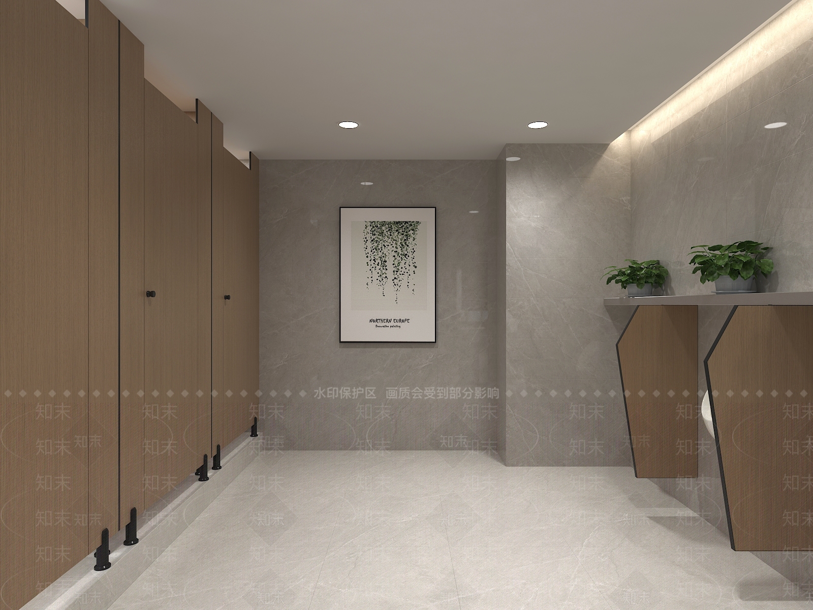 现代简约公共卫生间3D模型下载【ID:1187816234】